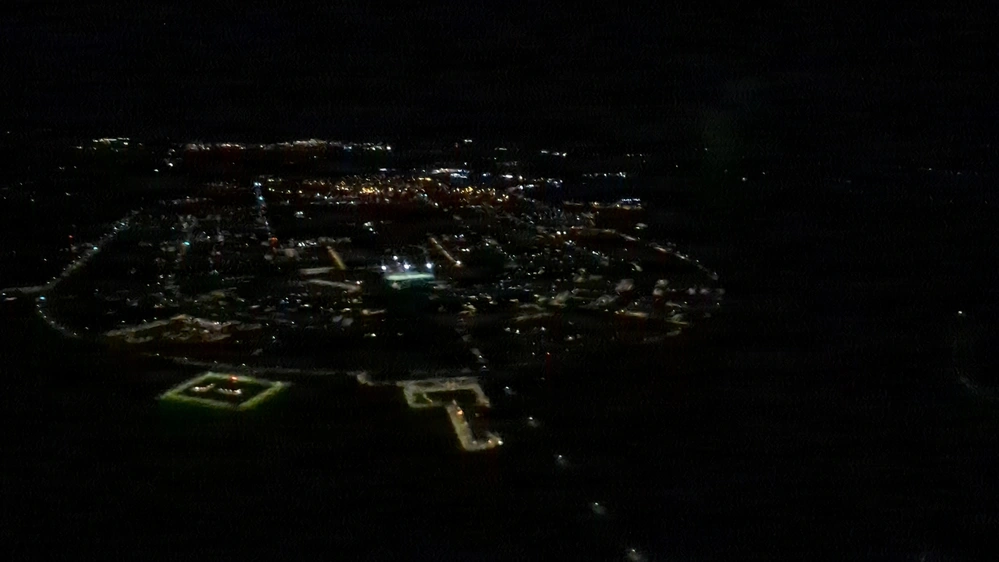 Aerial view of the Fort Drum cantonment in northern New York