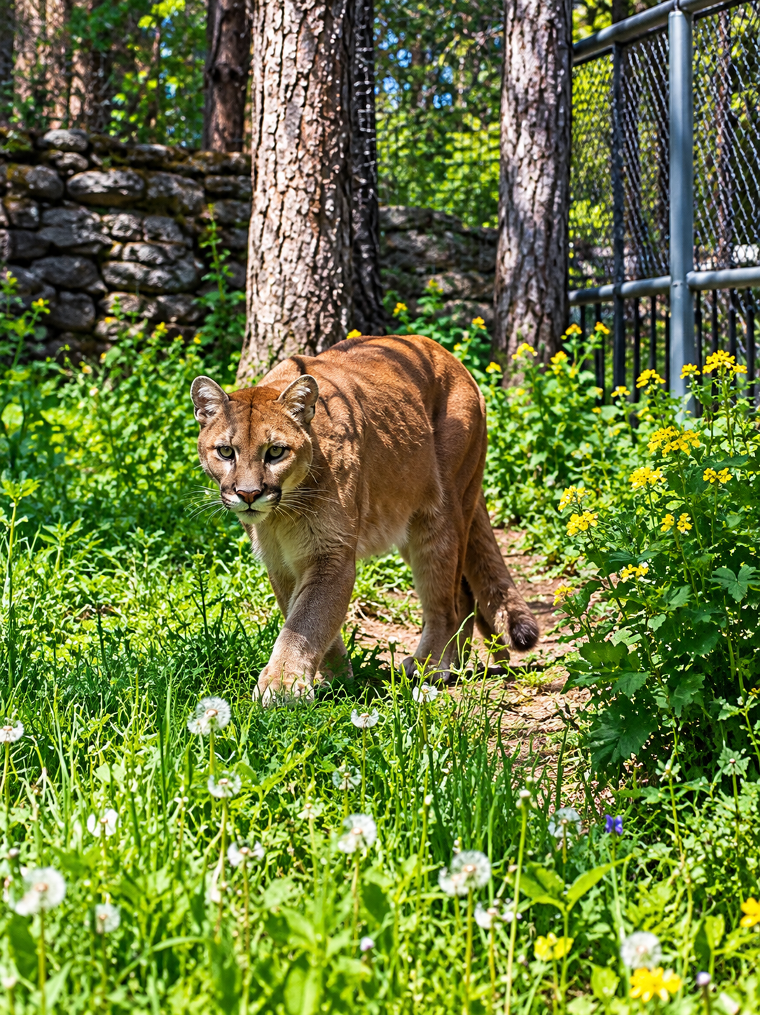 Mountain lion at Zoo New York in Thompson Park, Watertown NY